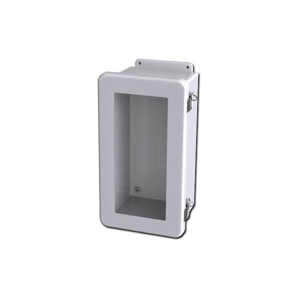 Quick release Padlock Latch Electrical Enclosures, 15-3/4 in H, 6.81 in D, 8-3/4 in W